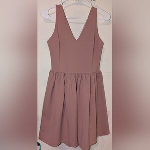 Elegant Mauve Sleeveless Dress
